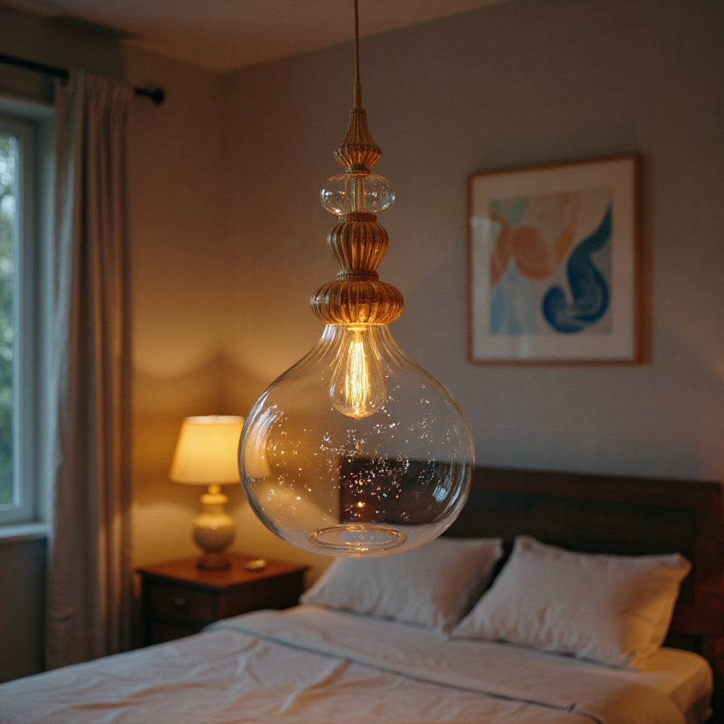 Luxury Blown Glass Pendant Light